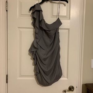 Gray cocktail dress